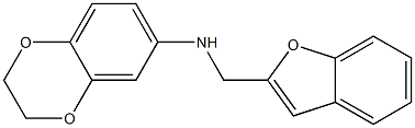 N-(1-benzofuran-2-ylmethyl)-2,3-dihydro-1,4-benzodioxin-6-amine Struktur