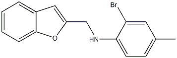 N-(1-benzofuran-2-ylmethyl)-2-bromo-4-methylaniline Struktur