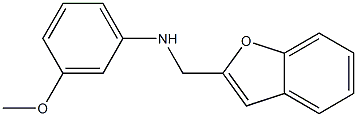 N-(1-benzofuran-2-ylmethyl)-3-methoxyaniline Struktur