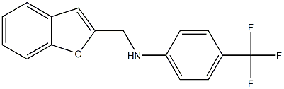 N-(1-benzofuran-2-ylmethyl)-4-(trifluoromethyl)aniline Struktur