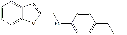 N-(1-benzofuran-2-ylmethyl)-4-propylaniline Struktur