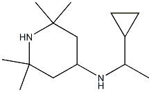 N-(1-cyclopropylethyl)-2,2,6,6-tetramethylpiperidin-4-amine Struktur