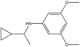 N-(1-cyclopropylethyl)-3,5-dimethoxyaniline Struktur