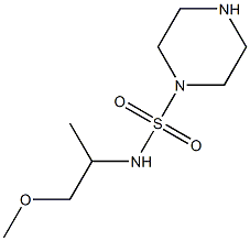 N-(1-methoxypropan-2-yl)piperazine-1-sulfonamide Struktur