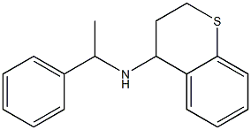 N-(1-phenylethyl)-3,4-dihydro-2H-1-benzothiopyran-4-amine Struktur