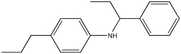 N-(1-phenylpropyl)-4-propylaniline Struktur