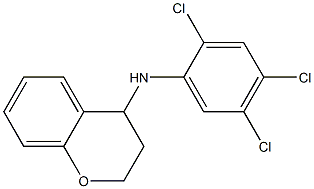 N-(2,4,5-trichlorophenyl)-3,4-dihydro-2H-1-benzopyran-4-amine Struktur