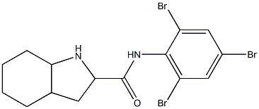 N-(2,4,6-tribromophenyl)-octahydro-1H-indole-2-carboxamide Struktur