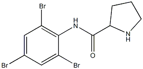 N-(2,4,6-tribromophenyl)pyrrolidine-2-carboxamide Struktur