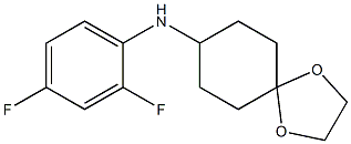 N-(2,4-difluorophenyl)-1,4-dioxaspiro[4.5]decan-8-amine Struktur