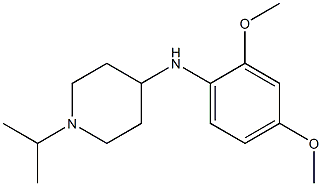 N-(2,4-dimethoxyphenyl)-1-(propan-2-yl)piperidin-4-amine Struktur