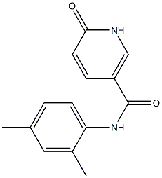 N-(2,4-dimethylphenyl)-6-oxo-1,6-dihydropyridine-3-carboxamide Struktur