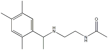 N-(2-{[1-(2,4,5-trimethylphenyl)ethyl]amino}ethyl)acetamide Struktur