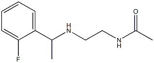 N-(2-{[1-(2-fluorophenyl)ethyl]amino}ethyl)acetamide Struktur