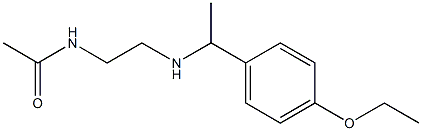 N-(2-{[1-(4-ethoxyphenyl)ethyl]amino}ethyl)acetamide Struktur