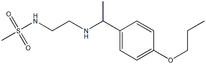 N-(2-{[1-(4-propoxyphenyl)ethyl]amino}ethyl)methanesulfonamide Struktur