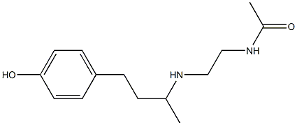 N-(2-{[4-(4-hydroxyphenyl)butan-2-yl]amino}ethyl)acetamide Struktur