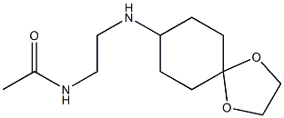 N-(2-{1,4-dioxaspiro[4.5]decan-8-ylamino}ethyl)acetamide Struktur