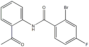 N-(2-acetylphenyl)-2-bromo-4-fluorobenzamide Struktur