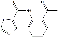 N-(2-acetylphenyl)thiophene-2-carboxamide Struktur