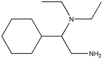 N-(2-amino-1-cyclohexylethyl)-N,N-diethylamine Struktur