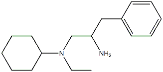 N-(2-amino-3-phenylpropyl)-N-ethylcyclohexanamine Struktur