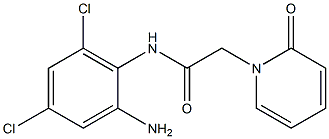 N-(2-amino-4,6-dichlorophenyl)-2-(2-oxo-1,2-dihydropyridin-1-yl)acetamide Struktur