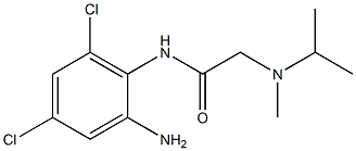 N-(2-amino-4,6-dichlorophenyl)-2-[isopropyl(methyl)amino]acetamide Struktur