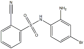 N-(2-amino-4-bromophenyl)-2-cyanobenzene-1-sulfonamide Struktur