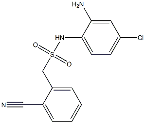 N-(2-amino-4-chlorophenyl)-1-(2-cyanophenyl)methanesulfonamide Struktur