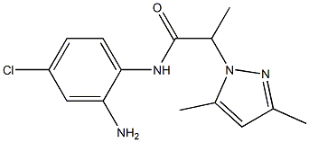 N-(2-amino-4-chlorophenyl)-2-(3,5-dimethyl-1H-pyrazol-1-yl)propanamide Struktur