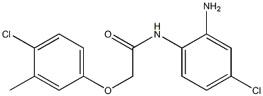 N-(2-amino-4-chlorophenyl)-2-(4-chloro-3-methylphenoxy)acetamide Struktur