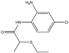 N-(2-amino-4-chlorophenyl)-2-(ethylsulfanyl)propanamide Struktur