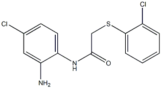 N-(2-amino-4-chlorophenyl)-2-[(2-chlorophenyl)sulfanyl]acetamide Struktur