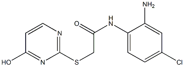 N-(2-amino-4-chlorophenyl)-2-[(4-hydroxypyrimidin-2-yl)sulfanyl]acetamide Struktur