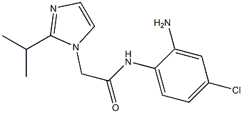 N-(2-amino-4-chlorophenyl)-2-[2-(propan-2-yl)-1H-imidazol-1-yl]acetamide Struktur