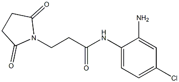 N-(2-amino-4-chlorophenyl)-3-(2,5-dioxopyrrolidin-1-yl)propanamide Struktur