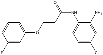 N-(2-amino-4-chlorophenyl)-3-(3-fluorophenoxy)propanamide Struktur