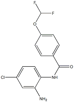 N-(2-amino-4-chlorophenyl)-4-(difluoromethoxy)benzamide Struktur