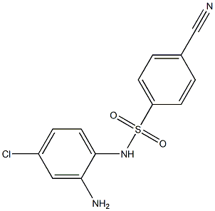 N-(2-amino-4-chlorophenyl)-4-cyanobenzene-1-sulfonamide Struktur