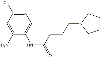 N-(2-amino-4-chlorophenyl)-4-pyrrolidin-1-ylbutanamide Struktur