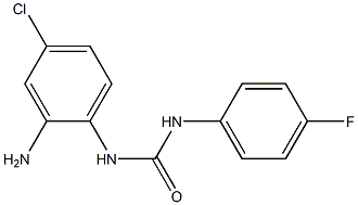 N-(2-amino-4-chlorophenyl)-N'-(4-fluorophenyl)urea Struktur