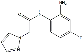 N-(2-amino-4-fluorophenyl)-2-(1H-pyrazol-1-yl)acetamide Struktur