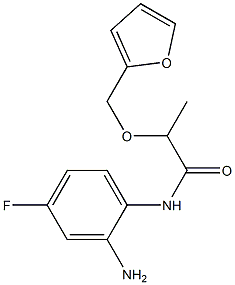 N-(2-amino-4-fluorophenyl)-2-(2-furylmethoxy)propanamide Struktur