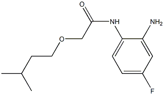 N-(2-amino-4-fluorophenyl)-2-(3-methylbutoxy)acetamide Struktur