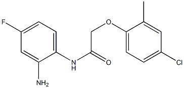 N-(2-amino-4-fluorophenyl)-2-(4-chloro-2-methylphenoxy)acetamide Struktur