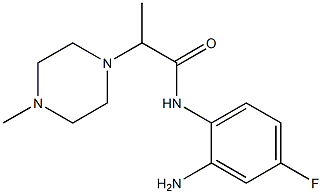 N-(2-amino-4-fluorophenyl)-2-(4-methylpiperazin-1-yl)propanamide Struktur