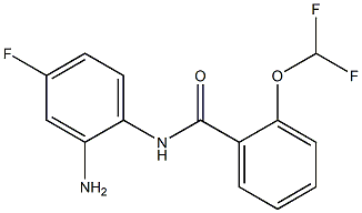 N-(2-amino-4-fluorophenyl)-2-(difluoromethoxy)benzamide Struktur