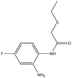 N-(2-amino-4-fluorophenyl)-2-(ethylsulfanyl)acetamide Struktur