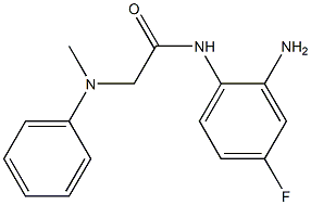 N-(2-amino-4-fluorophenyl)-2-[methyl(phenyl)amino]acetamide Struktur